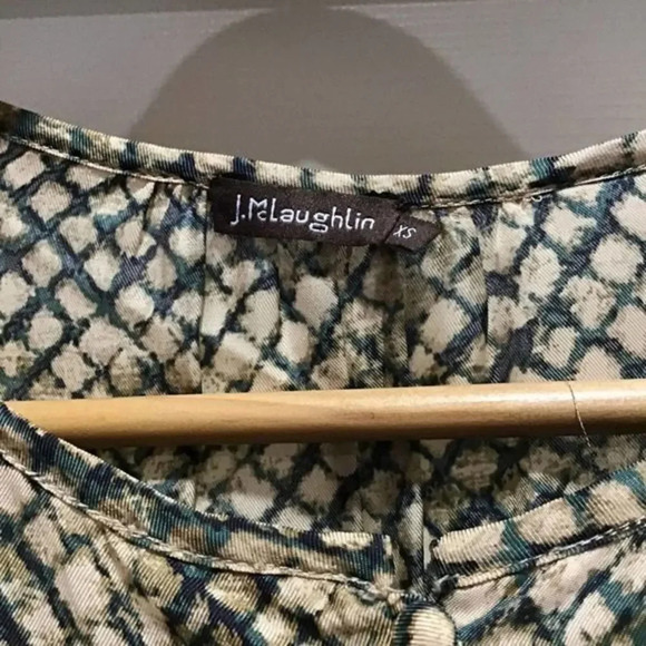 J. McLaughlin Button Down Half Sleeve Dress XS - Picture 3 of 3